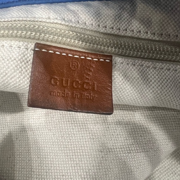 GUCCI GG Canvas Tote Bag Blue - Picture 13 of 16